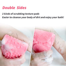 Silicone Body Back Scrubber – Double-Sided Bath Brush for Deep Cleaning