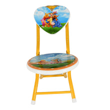 Heart Shape Cartoon Printed Foldable Kids Chair for Playrooms & Camping (1 Pc)