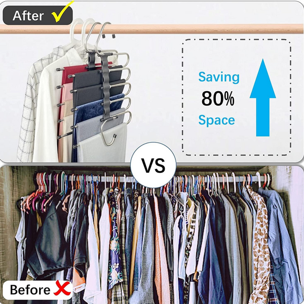 Adjustable Trouser Pants Hanger Organizer