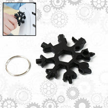 Durable 18-in-1 Snowflake Multi-Tool – Portable Bottle Opener, Screwdriver & Wrench