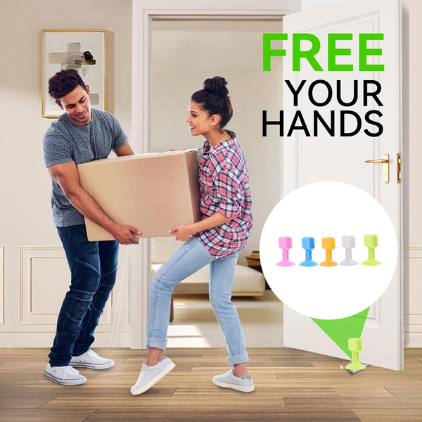 Self-Sucking Silicone Door Stopper (5 Pcs Set)