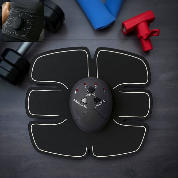 Wireless 6-Pack Abs Stimulator – Rechargeable Muscle Exerciser & Massager