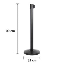 Heavy Duty Retractable Belt Crowd Control Pole with Sturdy Base – 1 Pc