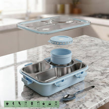 Premium Stainless Steel Compartment Lunch Box 1 Set