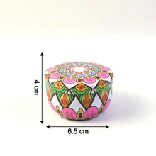Premium Decorative Mandala Printed Metal Candle Container (1 Pc)