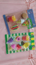 3D Food Fancy Colorful Erasers – Cute Novelty Eraser Set for Kids (1 Set)