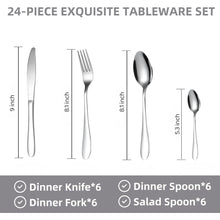 Premium Stainless Steel Polished Cutlery Set (24 Pc)
